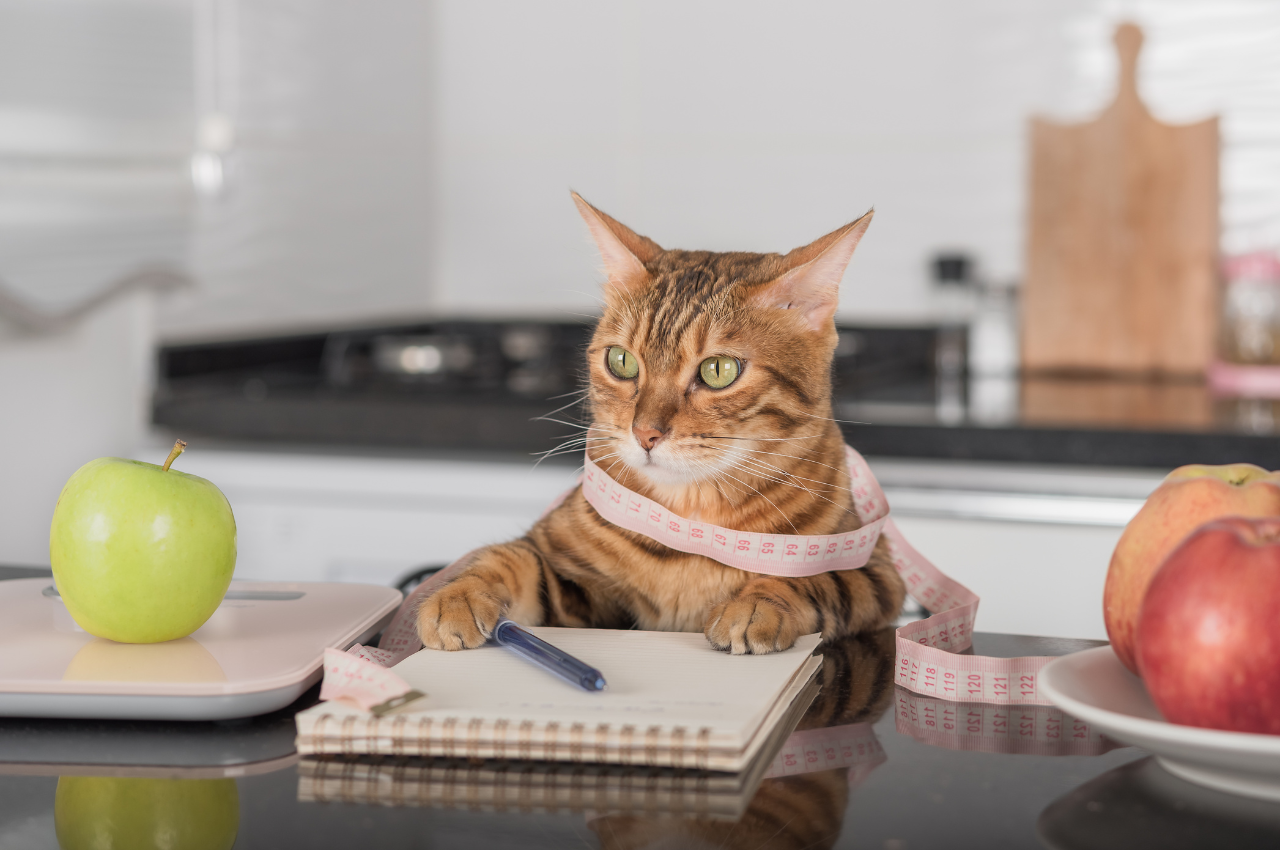 how much food should i give my cat to lose weight