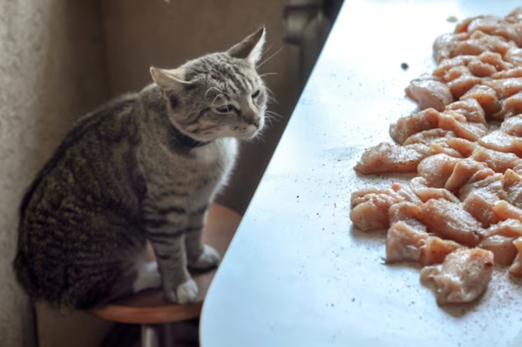 Salmon-based cat food benefits
