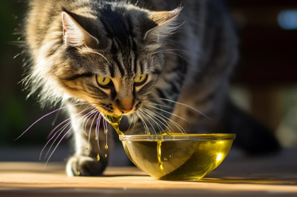 Cats and olive oil