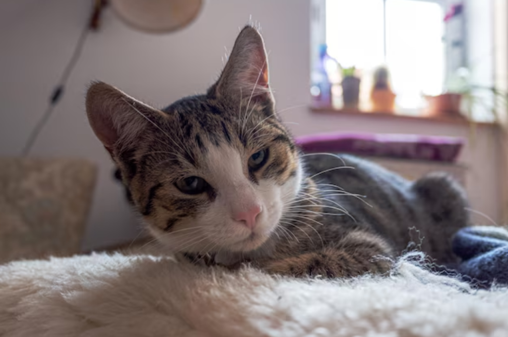 How do you relax an overstimulated cat?