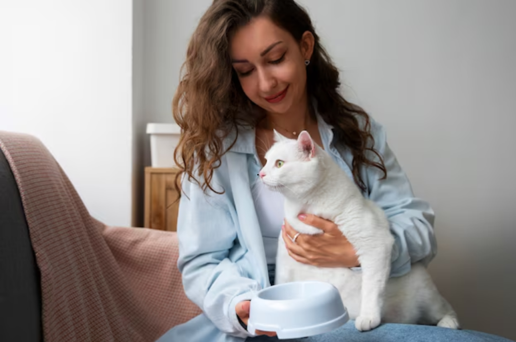 how to feed two cats with different eating habits