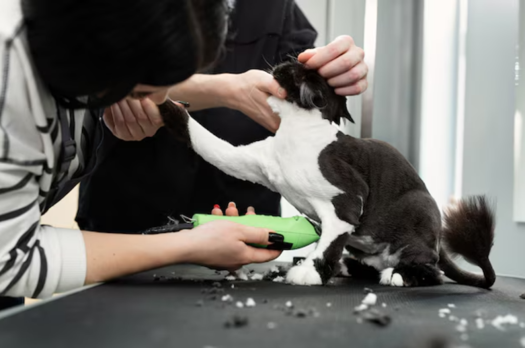 what does cat grooming include