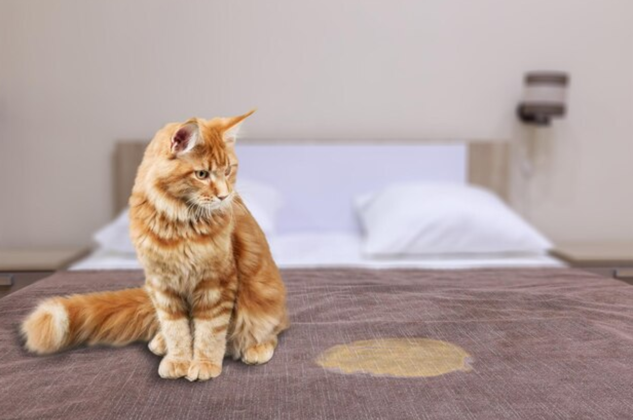 Can you get cat pee out of a down comforter?